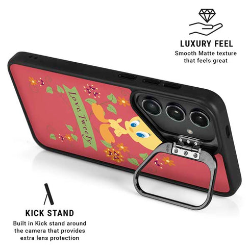 Looney Tunes Tweety Embroidered Galaxy S25 Ultra Kickstand Case